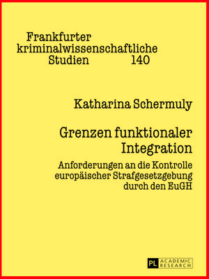 cover image of Grenzen funktionaler Integration